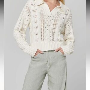 Alp n Rock Karin Polo Sweater in SAGE / medium